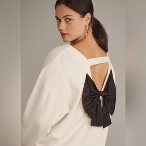 Maeve Bow-Back Sweatshirt